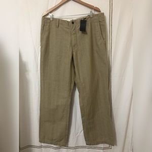 Express Producer Chino Khaki Boot Leg Dress Pants